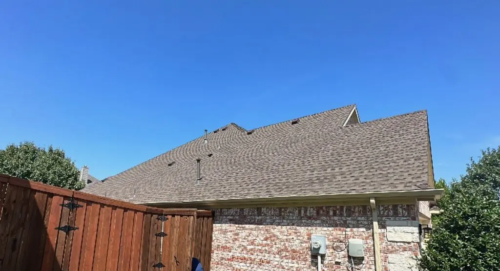 Completed roof replacement project in Versailles